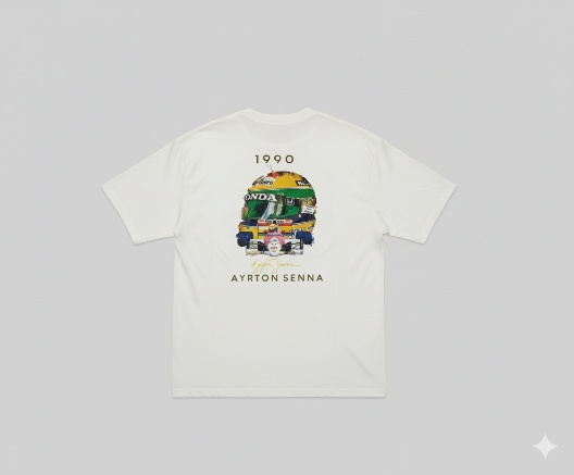 Camiseta Ayrton Senna 1990 – Edição Premium