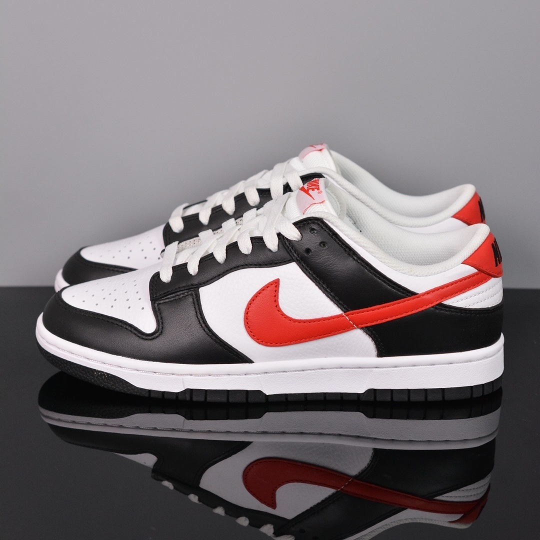 Nike Dunk Low Retro Red Swoosh Panda