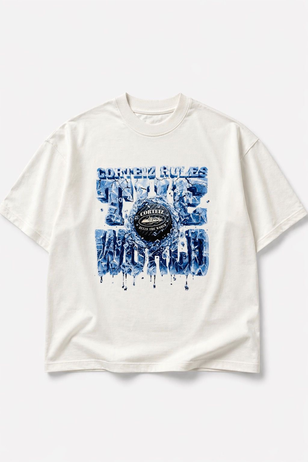 Camiseta Oversized Corteiz ice off white