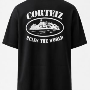 Camiseta oversized Corteiz preta