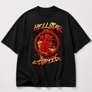 Camiseta Oversized Hellstar preta
