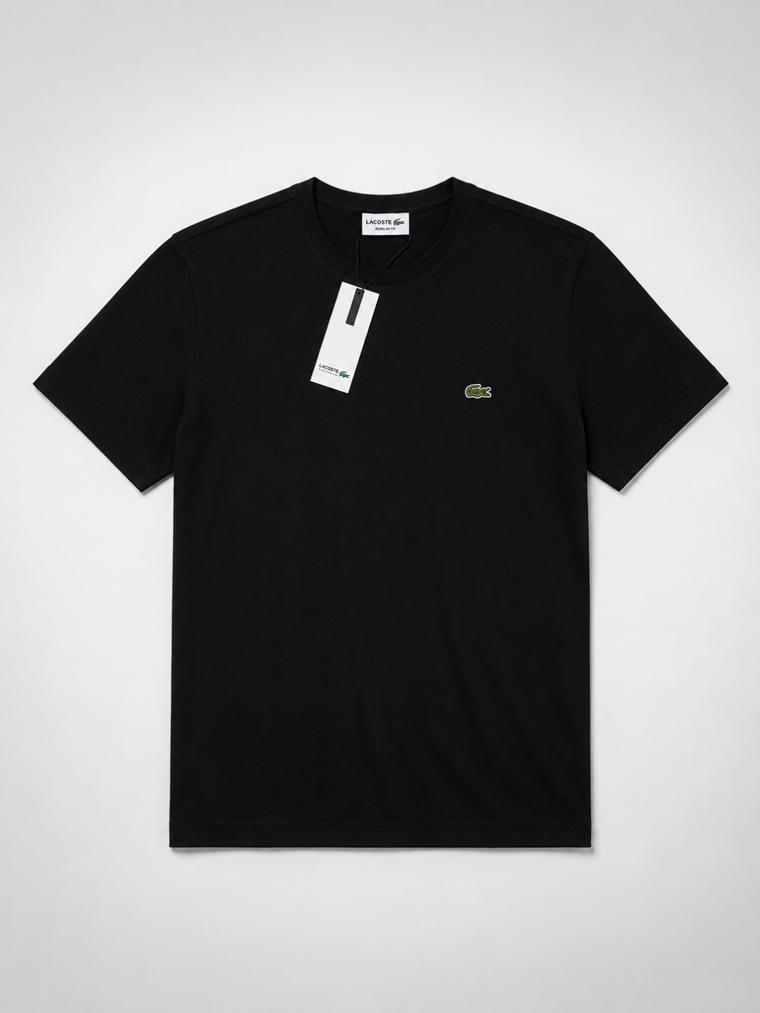 Camiseta Slim Premium Lacoste Essential – Preta