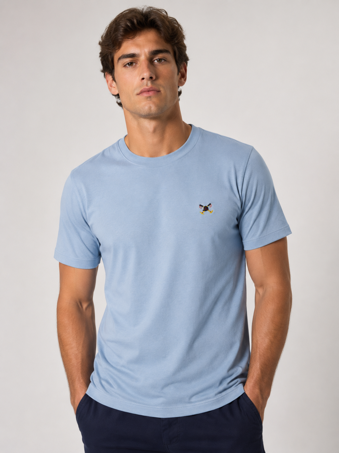 Polo Play Camiseta Slim Peruvian Signature — Azul Caribe - Imagem 2
