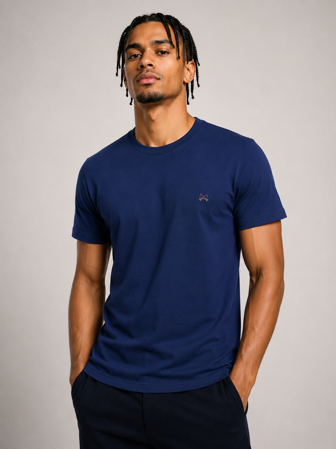 Polo Play Camiseta Slim Peruvian Signature — Marinho - Imagem 2