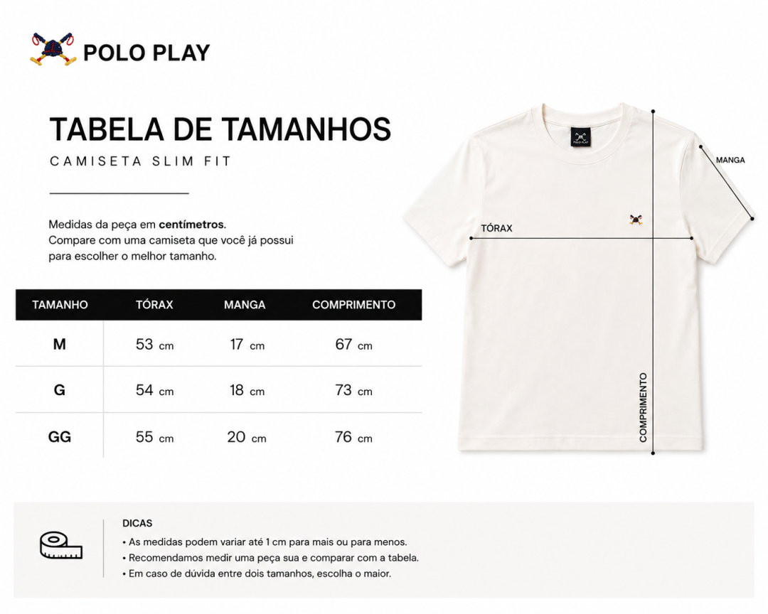 Polo Play Camiseta Slim Peruvian Signature — Marinho - Imagem 4